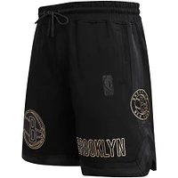 Short Pro Standard noir Brooklyn Nets pour hommes