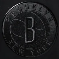 Men's Pro Standard Brooklyn Nets Triple Black Gloss Logo Shorts