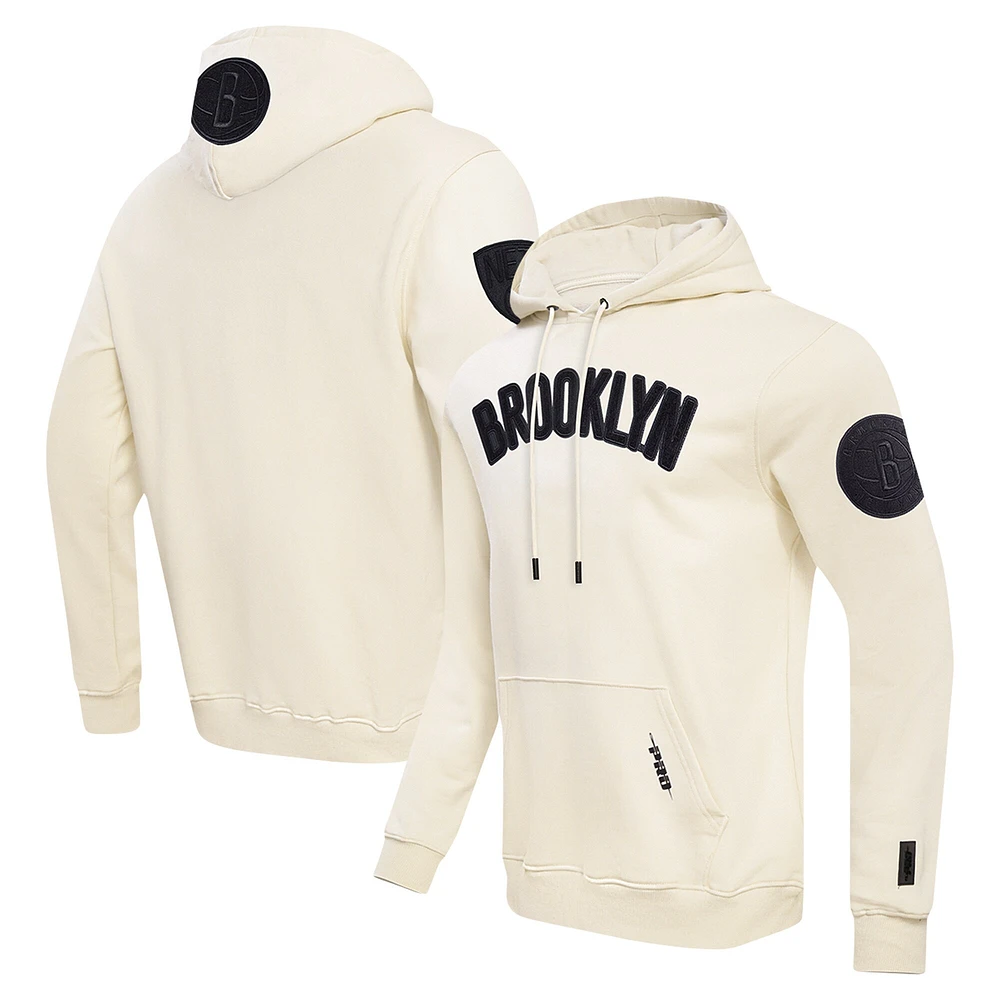 Sweat à capuche triple ton sur DK Pro Standard pour hommes, crème