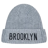 Men's Pro Standard  Gray Brooklyn Nets Essential Cuffed Knit Hat