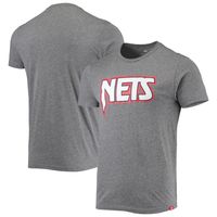 Men's Sportiqe Heathered Gray Brooklyn Nets Moments Mixtape Comfy Tri-Blend T-Shirt