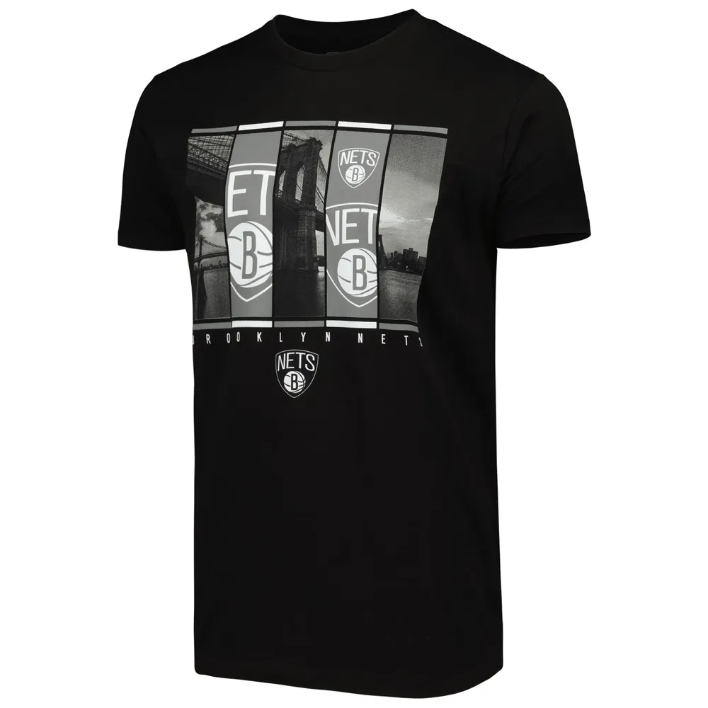 T-shirt pour homme Stadium Essentials noir Brooklyn Nets City Skyline