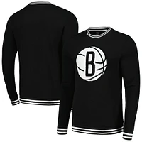 Sweat-shirt noir Stadium Essentials pour hommes Brooklyn Nets Club Level