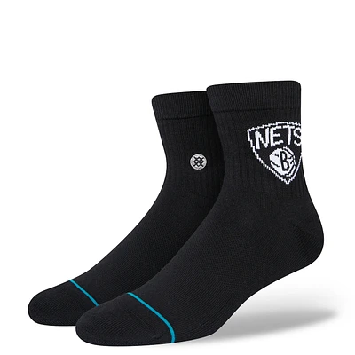Men's Stance Brooklyn Nets Logo Quarter Socks