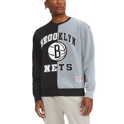 Sweat-shirt Tommy Jeans Brooklyn Nets Keith Split pour homme, noir/blanc