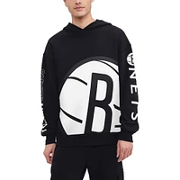 Sweat à capuche noir Tommy Jeans Brooklyn Nets Kenny Pull pour hommes