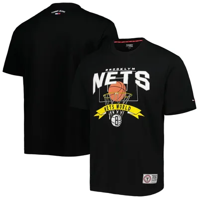 Brooklyn Nets Tommy Jeans Tim Backboard T-Shirt - Black