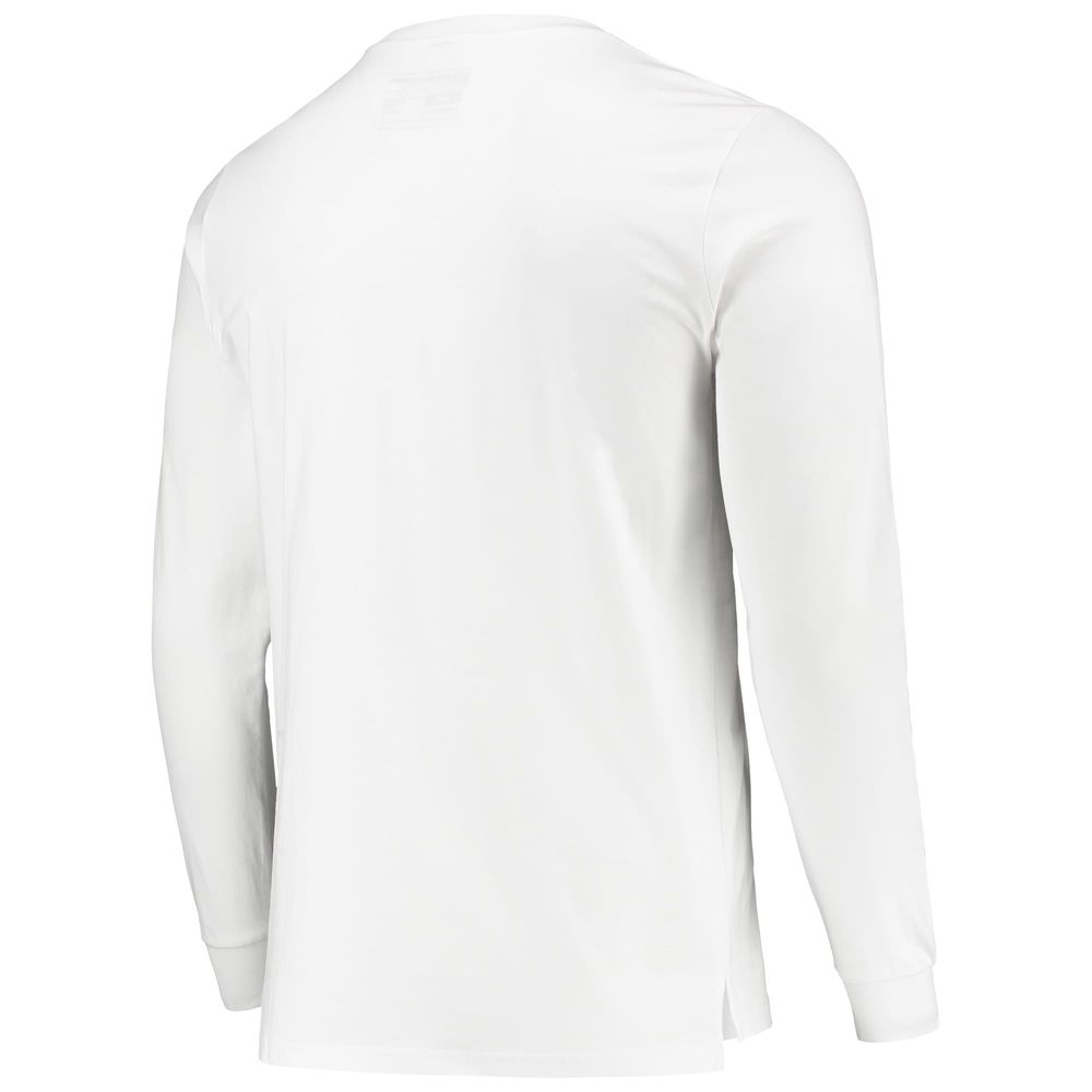 Men's White Brooklyn Nets Sue Tsai Long Sleeve T-Shirt