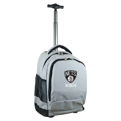 Brooklyn Nets MOJO 19'' Premium Wheeled Backpack - Gray