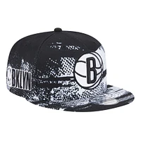 Casquette Snapback 9FIFTY noire New Era Brooklyn Nets 2024 Tip-Off