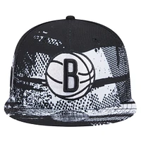 Casquette Snapback 9FIFTY noire New Era Brooklyn Nets 2024 Tip-Off