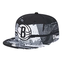 Casquette Snapback 9FIFTY noire New Era Brooklyn Nets 2024 Tip-Off