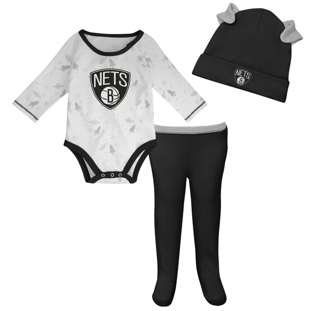 Atlanta Braves Newborn & Infant Dream Team Bodysuit, Hat & Footed Pants Set  - Navy/White