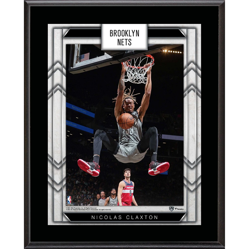 Nicolas Claxton Brooklyn Nets 10.5" x 13" Sublimated Player Plaque