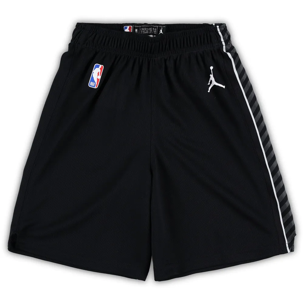 Préscolaire Jordan Brand Noir Brooklyn Nets Statement Edition Team Replica Short