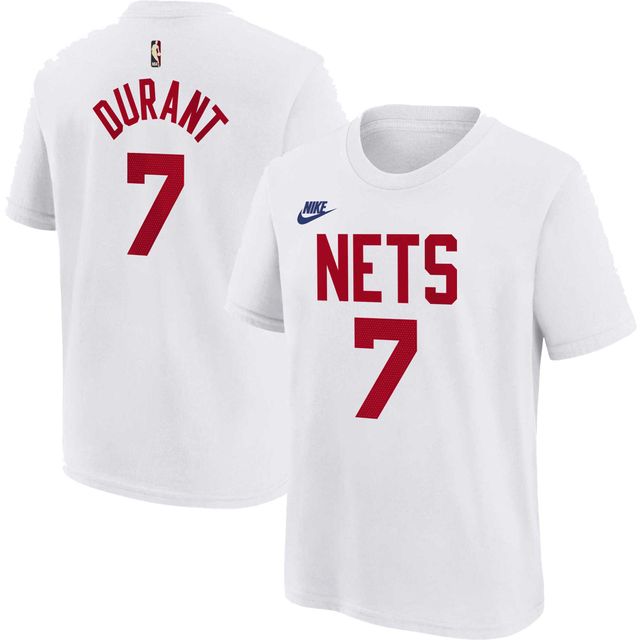 Préscolaire Nike Kevin Durant Blanc Brooklyn Nets 2022/23 Classic Edition Nom & Numéro T-Shirt