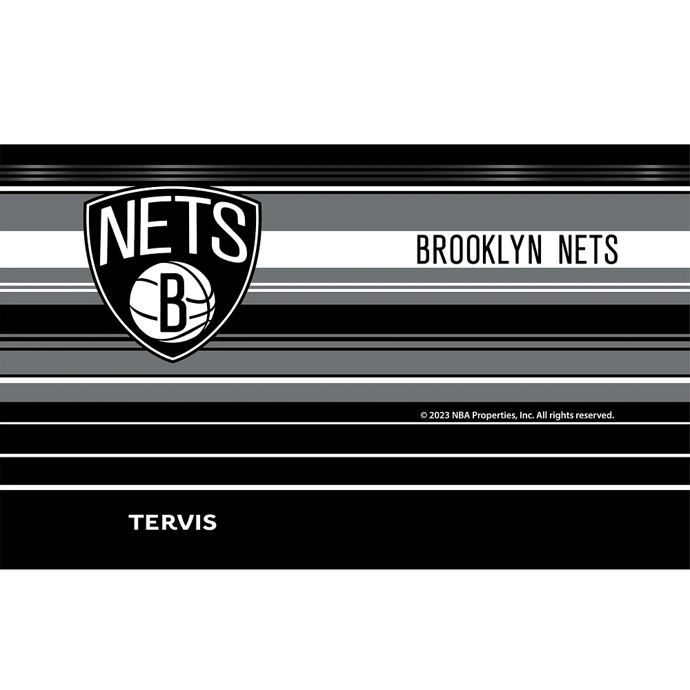 Tervis Brooklyn Nets 20oz. Gobelet en acier inoxydable à rayures Hype