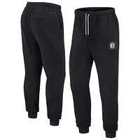 Unisex Fanatics Black Brooklyn Nets Elements Super Soft Fleece Jogger