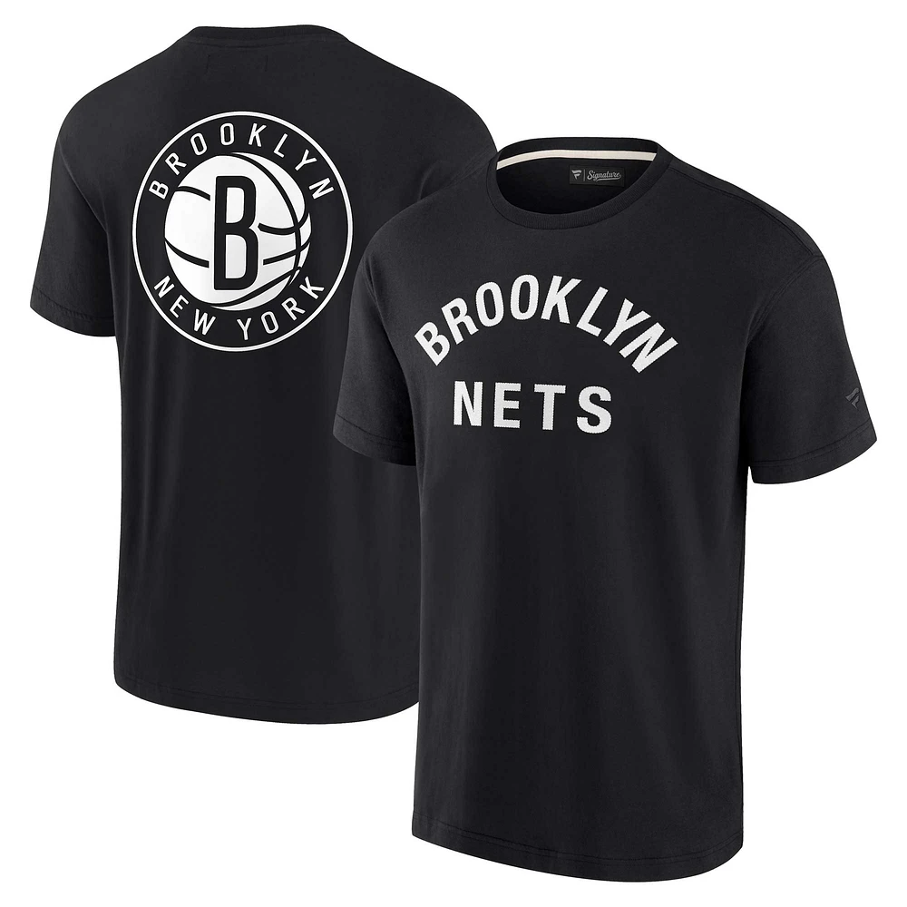 Unisex Fanatics Black Brooklyn Nets Elements Super Soft Short Sleeve T-Shirt