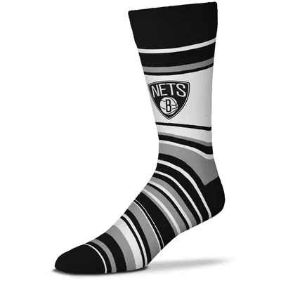 Brooklyn Nets For Bare Feet Unisex Mas Stripe Crew Socks