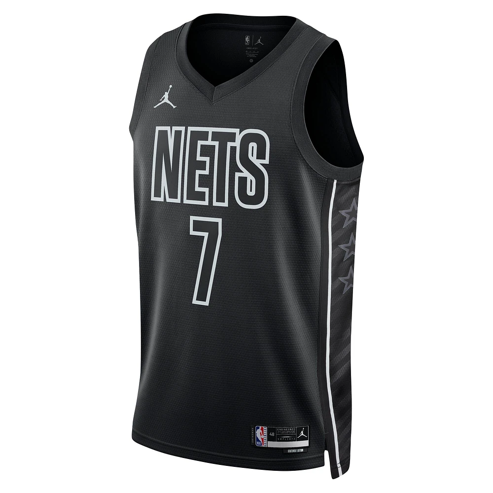 Unisexe Jordan Brand Kevin Durant Noir Brooklyn Nets Swingman Jersey - Statement Edition