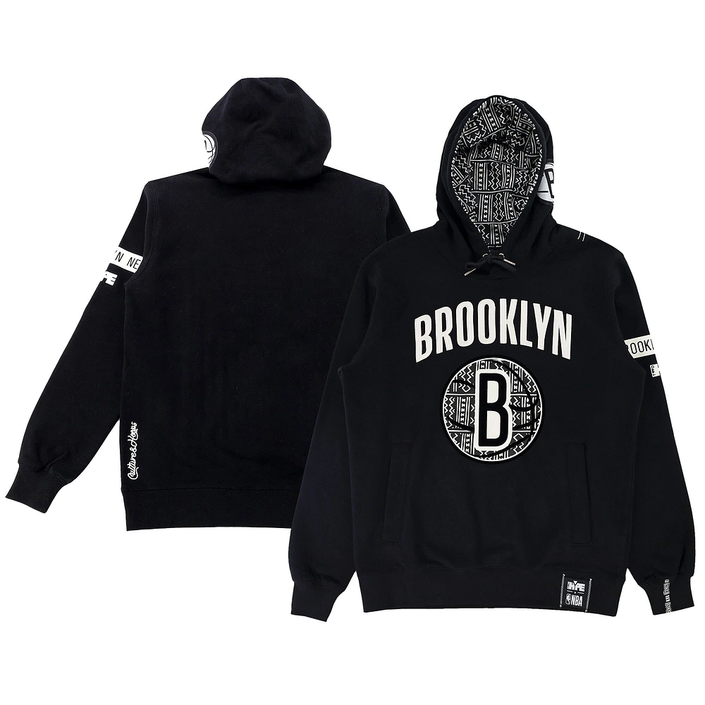 Sweat à capuche épais unisexe NBA x Two Hype Brooklyn Nets Culture & Hoops