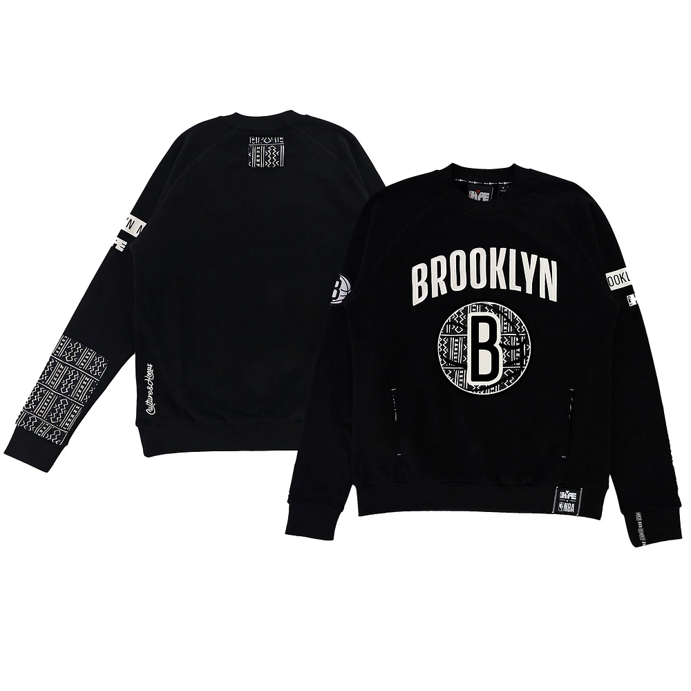 Sweat-shirt unisexe NBA x Two Hype Brooklyn Nets Culture & Hoops épais noir