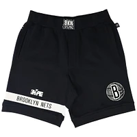 Short unisexe NBA x Two Hype Brooklyn Nets Culture & Hoops Premium en polaire classique noir