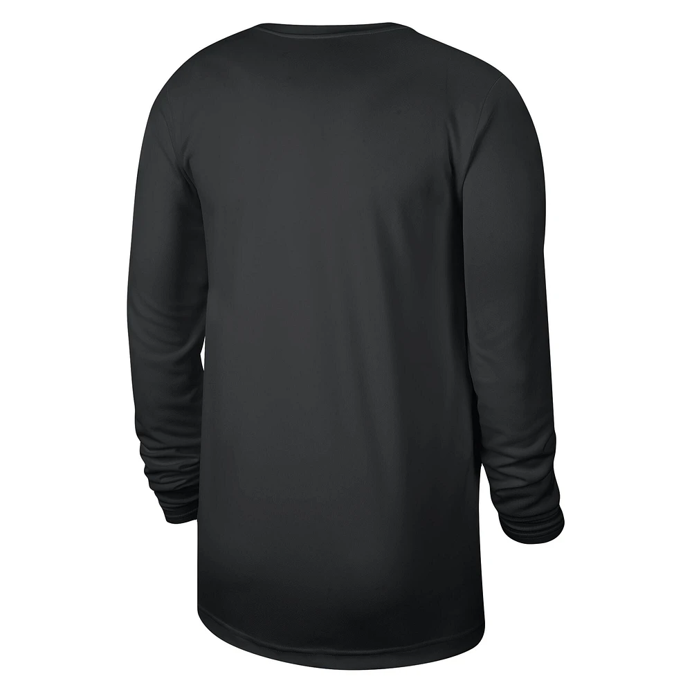 Unisex Nike Black Brooklyn Nets 2023/24 Legend On-Court Practice Long Sleeve T-Shirt