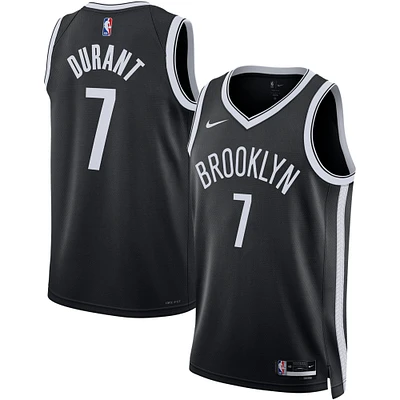 Maillot Nike Swingman unisexe Kevin Durant noir Brooklyn Nets - Édition Icon