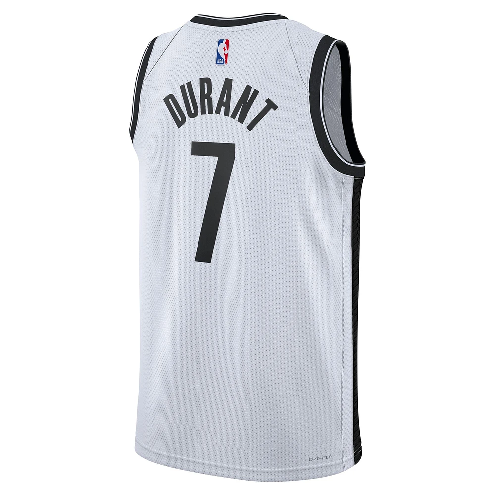 Maillot unisexe Nike Kevin Durant Brooklyn Nets Swingman blanc - Association Edition