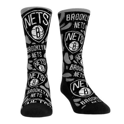 Brooklyn Nets Rock Em Socks Unisex Allover Logo & Paint Crew