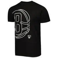 T-shirt unisexe Stadium Essentials noir Brooklyn Nets Element Logo Pop