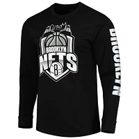 Unisex Stadium Essentials  Black Brooklyn Nets NBA Crest Long Sleeve T-Shirt