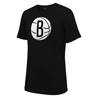 Unisex Stadium Essentials Black Brooklyn Nets Primary Logo T-Shirt