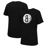 Unisex Stadium Essentials Black Brooklyn Nets Primary Logo T-Shirt