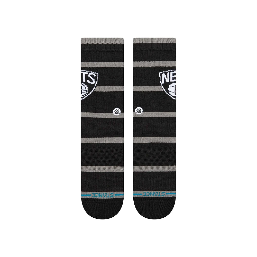 Chaussettes unisexes Stance Brooklyn Nets Prep Stripe Crew
