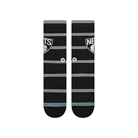 Chaussettes unisexes Stance Brooklyn Nets Prep Stripe Crew