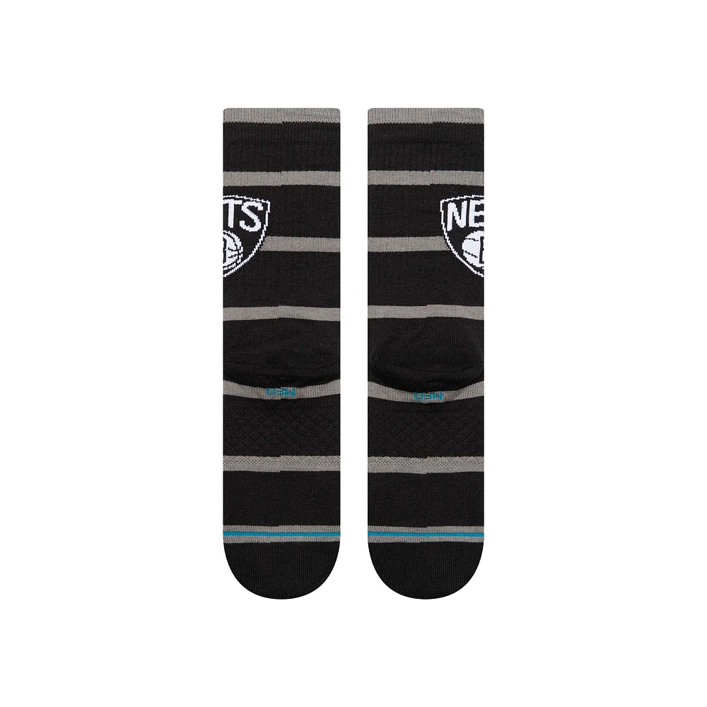 Chaussettes unisexes Stance Brooklyn Nets Prep Stripe Crew