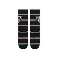 Chaussettes unisexes Stance Brooklyn Nets Prep Stripe Crew