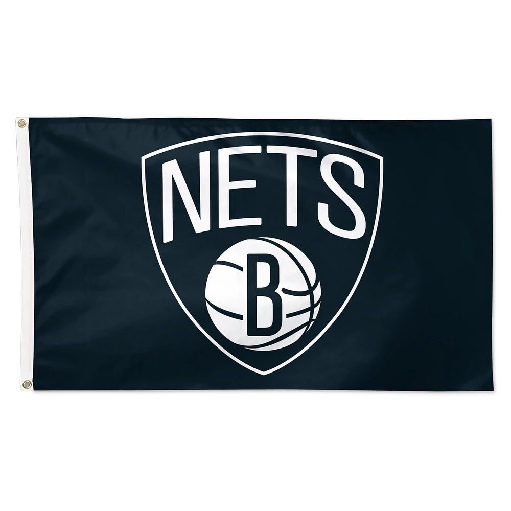 WinCraft Brooklyn Nets 3' x 5' Primary Logo Single-Sided - Flag