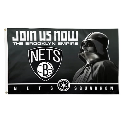 WinCraft Brooklyn Nets Drapeau unilatéral Star Wars 3 pi x 5 pi