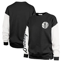 Sweat-shirt oversize noir Rise Andie pour femme '47 Brooklyn Nets