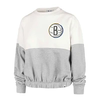 Women's '47 Cream Brooklyn Nets 2022/23 City Edition Take Two Bonita Sweatshirt