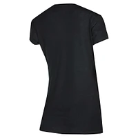 Ensemble de nuit pour femme avec t-shirt et pantalon en flanelle Concepts Sport noir/gris Brooklyn Nets Vector