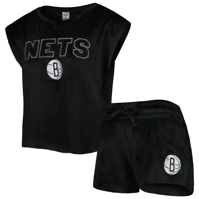 CONCEPTS SPORT Women's Concepts Sport Black Chicago Bulls Intermission  T-Shirt & Shorts Sleep Set