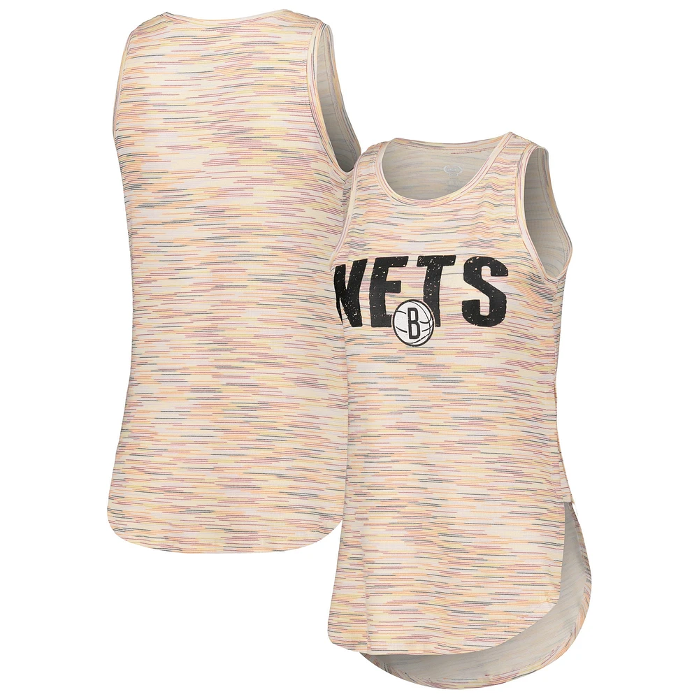 Débardeur Concepts Sport Brooklyn Nets Sunray blanc pour femme