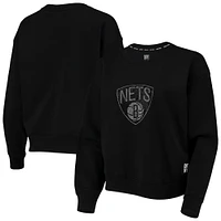 Sweat-shirt DKNY Sport Brooklyn Nets Carrie strass noir pour femme