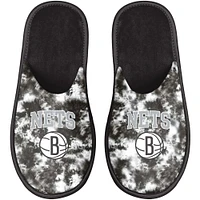 Chaussons FOCO Brooklyn Nets Iconic Logo Scuff pour femme