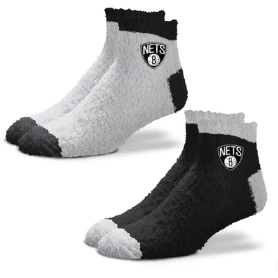 Brooklyn Nets For Bare Feet Women's 2-Pack Team Sleep Soft Socks